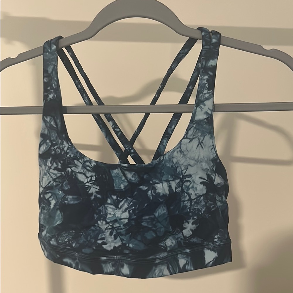 lululemon athletica Tie-Dye Sports Bra - Blue and White